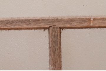 アンティーク建具　レトロな空間作りにおすすめなガラス窓2枚セット(引き戸、ガラス戸)(R-071106)