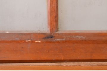 アンティーク建具　大正ロマン 古い洋館の鏡板欅(ケヤキ)材製ドア1枚 (扉、木製扉、玄関ドア)(R-071108)