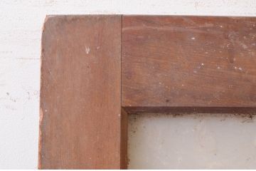 アンティーク建具　大正ロマン 古い洋館の鏡板欅(ケヤキ)材製ドア1枚 (扉、木製扉、玄関ドア)(R-071108)
