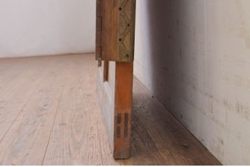 アンティーク建具　大正ロマン 古い洋館の鏡板欅(ケヤキ)材製ドア1枚 (扉、木製扉、玄関ドア)(R-071108)