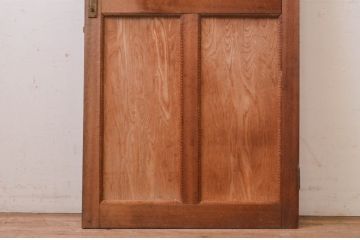 アンティーク建具　ラワン材　レトロな佇まいが魅力的なドア1枚(木製扉、板戸扉)(R-071109)