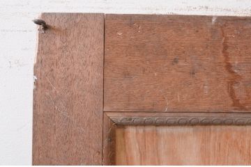 アンティーク建具　ラワン材　レトロな佇まいが魅力的なドア1枚(木製扉、板戸扉)(R-071109)