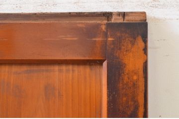 アンティーク建具　落ち着いた和の空間を演出する組子入りガラス帯戸1枚(引き戸、板戸)(R-071113)