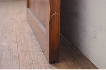 アンティーク建具　落ち着いた和の空間を演出する組子入りガラス帯戸1枚(引き戸、板戸)(R-071113)