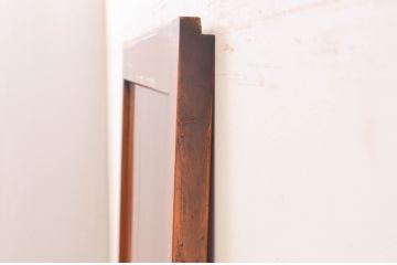 アンティーク建具　落ち着いた和の空間を演出する組子入りガラス帯戸1枚(引き戸、板戸)(R-071114)