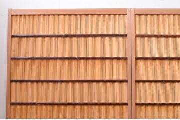中古　美品　幅広　透かし彫りが入った夏の風情漂う夏戸4枚セット(建具、簾戸、御簾戸、簀戸、葭戸、夏障子、引き戸、すど)(R-071119)