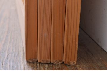 中古　美品　幅広　透かし彫りが入った夏の風情漂う夏戸4枚セット(建具、簾戸、御簾戸、簀戸、葭戸、夏障子、引き戸、すど)(R-071119)