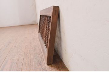 アンティーク建具　凝ったデザインが魅力的な組子入り欄間1枚(明り取り、明かり取り)(R-071125)
