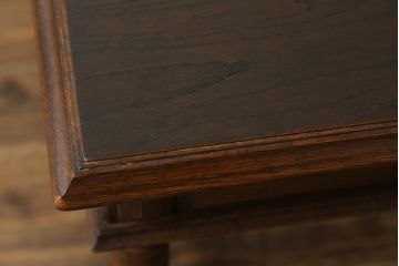 中古　三越家具　カントリーハウス　希少な絶版品ブルージュ　挽き物加工や引手のデザインがおしゃれ!クラシカルな雰囲気を高めるデスク(片袖机、ワークデスク、平机、在宅用、在宅ワーク)(R-071136)