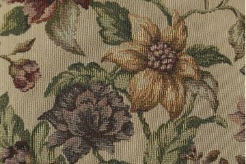 イギリスビンテージ　美品　ERCOL(アーコール)　落ち着いた色味の花柄ファブリックが上品な1人掛けソファ(ラウンジチェア、アームチェア、椅子、1シーターソファ、英国、北欧、ヴィンテージ)(R-071185)