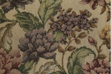 イギリスビンテージ　美品　ERCOL(アーコール)　落ち着いた色味の花柄ファブリックが上品な1人掛けソファ(ラウンジチェア、アームチェア、椅子、1シーターソファ、英国、北欧、ヴィンテージ)(R-071185)