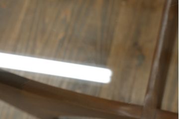 イギリスビンテージ　G-PLAN(ジープラン)　チーク材　ガラストップのおしゃれなコーヒーテーブル(センターテーブル、ローテーブル、オーバルテーブル、英国、北欧、ヴィンテージ)(R-071188)