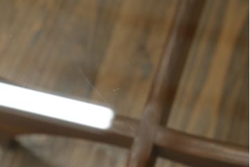 イギリスビンテージ　G-PLAN(ジープラン)　チーク材　ガラストップのおしゃれなコーヒーテーブル(センターテーブル、ローテーブル、オーバルテーブル、英国、北欧、ヴィンテージ)(R-071188)