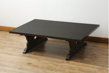 中古　松本民芸家具　ミズメ桜　上質な大人の空間づくりにぴったりな折りたたみ文机(ローテーブル、ちゃぶ台、座卓、センターテーブル、折り畳み)(R-071189)