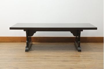 中古　松本民芸家具　ミズメ桜　上質な大人の空間づくりにぴったりな折りたたみ文机(ローテーブル、ちゃぶ台、座卓、センターテーブル、折り畳み)(R-071189)