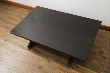 中古　松本民芸家具　ミズメ桜　上質な大人の空間づくりにぴったりな折りたたみ文机(ローテーブル、ちゃぶ台、座卓、センターテーブル、折り畳み)(R-071189)