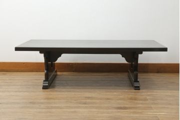 中古　松本民芸家具　ミズメ桜　上質な大人の空間づくりにぴったりな折りたたみ文机(ローテーブル、ちゃぶ台、座卓、センターテーブル、折り畳み)(R-071189)