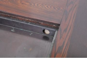 中古　美品　国産総栗材!!　上品で落ち着いた雰囲気の囲炉裏テーブル(火鉢、座卓、ローテーブル)(R-071191)
