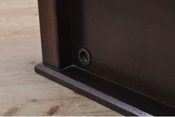 中古　美品　国産総栗材!!　上品で落ち着いた雰囲気の囲炉裏テーブル(火鉢、座卓、ローテーブル)(R-071191)