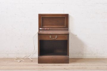 中古　カリモク　domani(ドマーニ)　落ち着きのある佇まいが魅力のナイトテーブル(サイドテーブル、電話台、花台、飾り台)(R-071192)