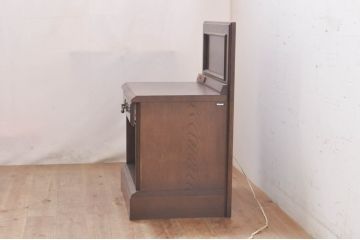 中古　カリモク　domani(ドマーニ)　落ち着きのある佇まいが魅力のナイトテーブル(サイドテーブル、電話台、花台、飾り台)(R-071192)