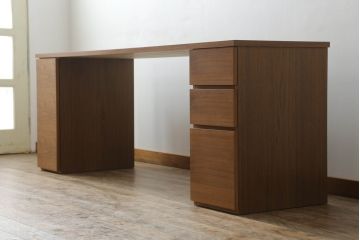 中古　ACTUS(アクタス)　MEZZO(メッツォ)　デスク200　シンプルなデザインと使い勝手の良い大きさが魅力のデスク(コンソールテーブル、ワークデスク、両袖机、在宅用、在宅ワーク用)(定価約20万円)(R-071195)