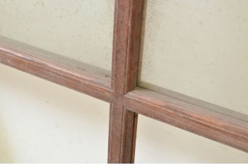 アンティーク建具　レトロな空間作りにおすすめなガラス窓4枚セット(引き戸、ガラス戸)(R-071230)