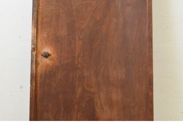 アンティーク建具　杉材　どこか懐かしい雰囲気を感じるガラス入り一枚板の扉1枚(木製扉、ドア)(R-071238)