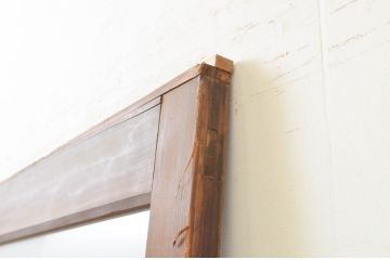 アンティーク建具　どこか懐かしい雰囲気を感じるガラス入り扉1枚(木製扉、ドア)(R-071244)