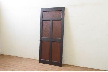 アンティーク建具　大正ロマン　古い洋館のドア1枚(扉、木製扉、玄関ドア)(R-071245)