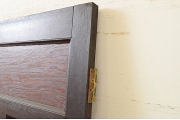 アンティーク建具　大正ロマン　古い洋館のドア1枚(扉、木製扉、玄関ドア)(R-071245)