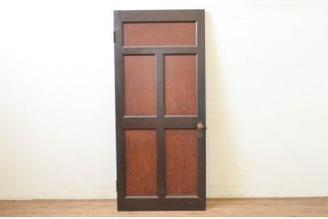 アンティーク建具　大正ロマン　古い洋館のドア1枚(扉、木製扉、玄関ドア)(R-071245)