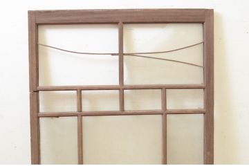 アンティーク建具　大正ロマンな空間作りにおすすめのガラス窓1枚(引き戸、ガラス戸)(R-071248)