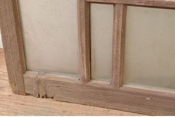 アンティーク建具　大正ロマンな空間作りにおすすめのガラス窓1枚(引き戸、ガラス戸)(R-071248)