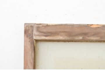 アンティーク建具　大正ロマンな空間を演出するFIX窓1枚(ガラス欄間、明り取り、明かり取り、フィックス、ガラス窓、嵌め殺し)(R-071250)