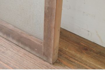 アンティーク建具　大正ロマンな空間を演出するFIX窓1枚(ガラス欄間、明り取り、明かり取り、フィックス、ガラス窓、嵌め殺し)(R-071250)