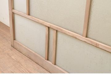 アンティーク建具　大正ロマンな空間を演出するFIX窓1枚(ガラス欄間、明り取り、明かり取り、フィックス、ガラス窓、嵌め殺し)(R-071250)