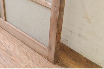アンティーク建具　大正ロマンな空間を演出するFIX窓1枚(ガラス欄間、明り取り、明かり取り、フィックス、ガラス窓、嵌め殺し)(R-071250)