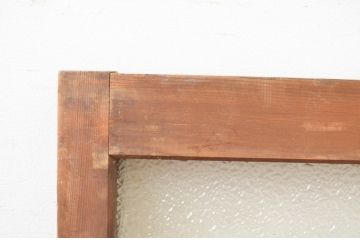 アンティーク建具　大正ロマン　古い木味が魅力的なガラス窓1枚(引き戸、ガラス戸)(R-071252)