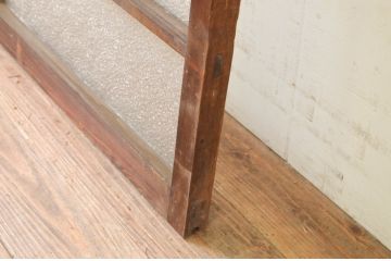 アンティーク建具　大正ロマン　古い木味が魅力的なガラス窓1枚(引き戸、ガラス戸)(R-071252)