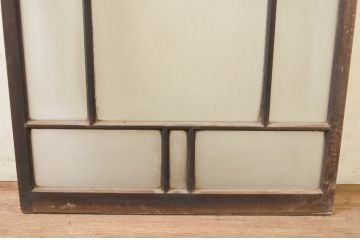 アンティーク建具　大正ロマンな空間を演出するFIX窓1枚(ガラス欄間、明り取り、明かり取り、フィックス、ガラス窓、嵌め殺し)(R-071256)