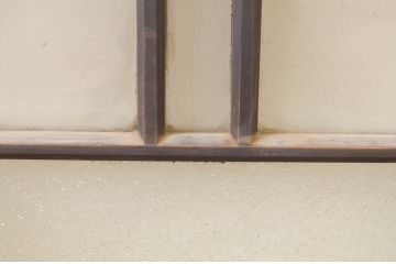 アンティーク建具　大正ロマンな空間を演出するFIX窓1枚(ガラス欄間、明り取り、明かり取り、フィックス、ガラス窓、嵌め殺し)(R-071256)