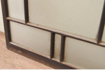 アンティーク建具　大正ロマンな空間を演出するFIX窓1枚(ガラス欄間、明り取り、明かり取り、フィックス、ガラス窓、嵌め殺し)(R-071256)