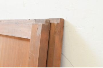 アンティーク建具　杉材　どこか懐かしい雰囲気漂う板戸窓2枚セット(引き戸)(R-071259)