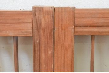 アンティーク建具　レトロな空間を演出する格子入りガラス窓2枚セット(組子、引き戸、ガラス戸、格子戸)(R-071262)