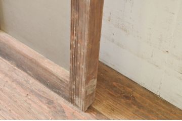 アンティーク建具　レトロな空間作りにおすすめなガラス窓1枚(ガラス扉、嵌め殺し、FIX窓、フィックス)(R-071265)