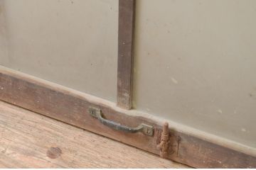 アンティーク建具　レトロな空間作りにおすすめなガラス窓1枚(ガラス扉、嵌め殺し、FIX窓、フィックス)(R-071265)