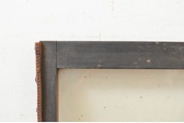 アンティーク建具　経年を感じさせる古い木味が魅力のFIX窓1枚(ガラス窓、嵌め殺し、フィックス)(R-071266)