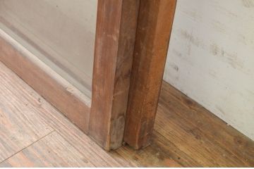 アンティーク建具　レトロな空間作りにおすすめなガラス窓2枚セット(引き戸、ガラス戸)(R-071267)