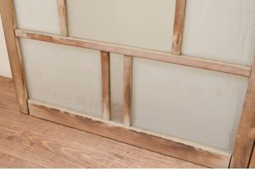 アンティーク建具　大正ロマン　どこか懐かしい雰囲気漂うガラス窓4枚セット(引き戸、ガラス戸)(R-071268)